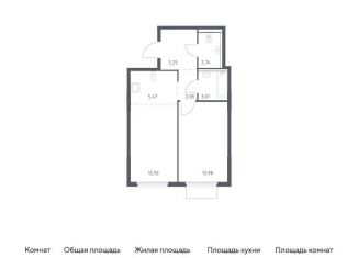 Продается 1-комнатная квартира, 45.5 м2, Московская область, Каширское шоссе - Молоково - Андреевское