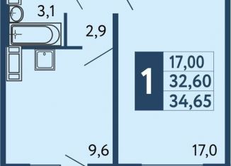 Продаю однокомнатную квартиру, 34.7 м2, Уфа, ЖК Новая Дёма, улица Мечтателей, 15