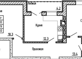 Продажа двухкомнатной квартиры, 66 м2, село Ямное, улица Атамана Белова, 1с2