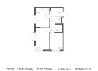 Двухкомнатная квартира на продажу, 54.1 м2, Москва, жилой комплекс Новое Внуково, к31