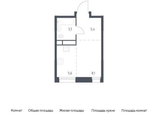 Продается квартира студия, 22.8 м2, Москва, станция Перерва, жилой комплекс Квартал на воде, 2