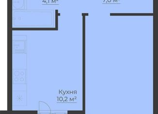 Продаю 1-комнатную квартиру, 40.2 м2, Рыбинск