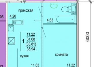 Продается 1-комнатная квартира, 36 м2, Челябинск, Курчатовский район