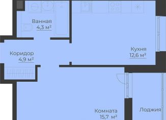 Продам 1-ком. квартиру, 40.7 м2, Рыбинск