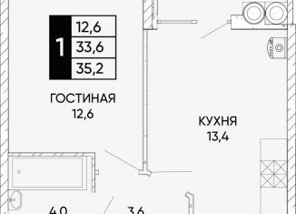 Продается однокомнатная квартира, 35.2 м2, Ростов-на-Дону