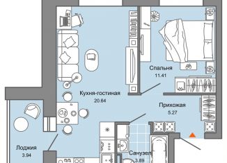 Продажа двухкомнатной квартиры, 43 м2, Кировская область