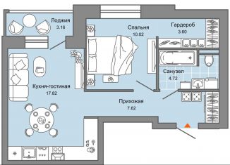 2-комнатная квартира на продажу, 46 м2, Киров