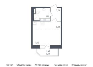 Квартира на продажу студия, 24.4 м2, Санкт-Петербург, жилой комплекс Живи в Рыбацком, 4, ЖК Живи в Рыбацком