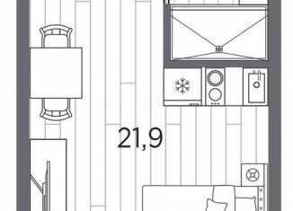 Продам квартиру студию, 25.7 м2, Санкт-Петербург, проспект Стачек, 62Б