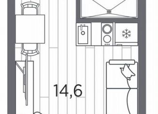 Продается квартира студия, 20.8 м2, Санкт-Петербург, проспект Стачек, 62Б
