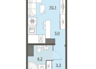 Продаю квартиру студию, 22.6 м2, Екатеринбург, улица Архитектора Белянкина, ЖК Меридиан