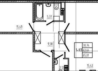 Продается 2-ком. квартира, 62.6 м2, Хабаровский край