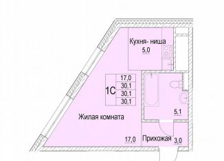 Продается квартира студия, 30.1 м2, Московская область