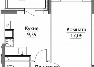 Продаю 1-ком. квартиру, 37.7 м2, посёлок Красный Бор