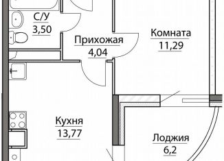 Продажа 1-комнатной квартиры, 38.8 м2, Ярославская область