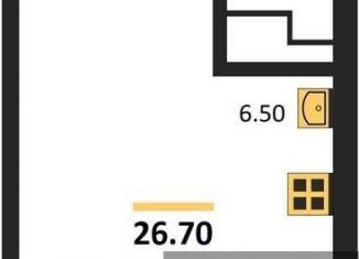 Продажа квартиры студии, 26.7 м2, Воронеж, Железнодорожный район