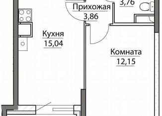 Продажа однокомнатной квартиры, 41.3 м2, посёлок Красный Бор