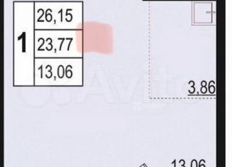 Сдача в аренду квартиры студии, 23.5 м2, Челябинск, Ярославская улица, 17