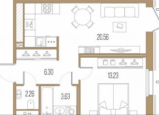 Продам 1-комнатную квартиру, 46 м2, Санкт-Петербург, Малый Сампсониевский проспект, 2