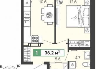 Продажа 1-комнатной квартиры, 36.2 м2, Пензенская область