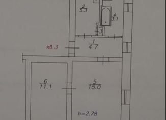 Продается однокомнатная квартира, 39.4 м2, Красноярск, Кишинёвская улица, 3, Ленинский район