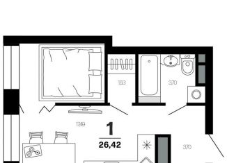 Продаю однокомнатную квартиру, 26.4 м2, Рязань, Московский район