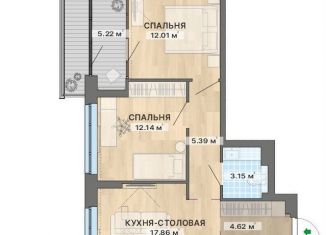 Продам двухкомнатную квартиру, 74.5 м2, Екатеринбург, переулок Ударников, 33, Верх-Исетский район