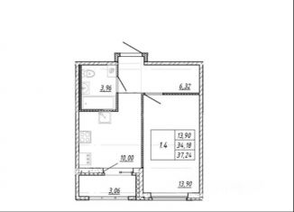 Продается однокомнатная квартира, 34.2 м2, Мурино, улица Шоссе в Лаврики, 53к2