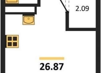 Продаю квартиру студию, 26.9 м2, Воронеж, Электросигнальная улица, 9А