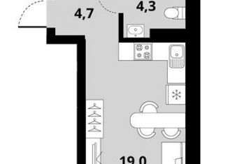 Продается квартира студия, 27.9 м2, Новосибирск, Калининский район, Тайгинская улица, с4