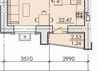 Продам 1-ком. квартиру, 35.2 м2, Пенза, улица Герцена, с106, Железнодорожный район