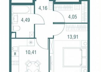 Продается 1-комнатная квартира, 37.3 м2, Одинцово