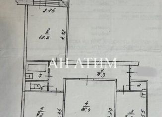 Продам 3-ком. квартиру, 59.2 м2, Татарстан, проспект Мира, 74