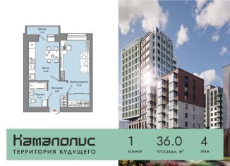 Продажа однокомнатной квартиры, 36 м2, Пермский край