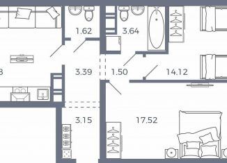 Продажа 2-ком. квартиры, 65.2 м2, Самарская область