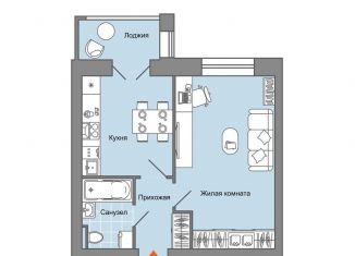 Продается 1-комнатная квартира, 40 м2, село Первомайский, улица Строителя Николая Шишкина, 11к1