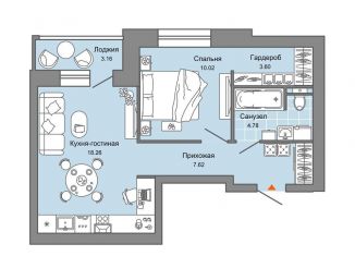 Продаю 1-ком. квартиру, 46 м2, Киров, улица Дмитрия Козулева, 2к5