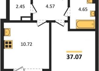 Продам 1-комнатную квартиру, 37.1 м2, Воронеж