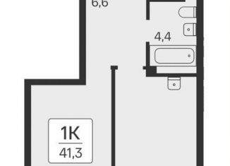 Продается 1-ком. квартира, 41.3 м2, Новосибирск, метро Заельцовская