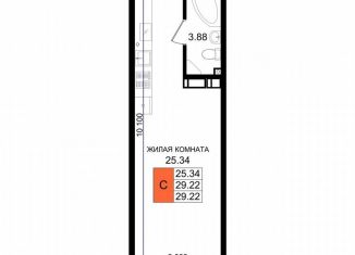 Продаю квартиру студию, 29.2 м2, Новороссийск