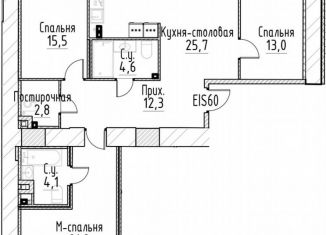 3-ком. квартира на продажу, 99.9 м2, Санкт-Петербург, Центральный район, улица Моисеенко, 10