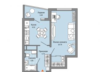 Продаю 1-ком. квартиру, 39 м2, Ульяновск, Юго-западная улица, 20, ЖК Ультраград