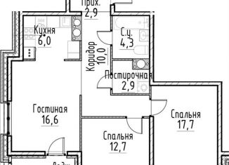 Продажа двухкомнатной квартиры, 73.1 м2, Санкт-Петербург, Центральный район, улица Моисеенко, 10