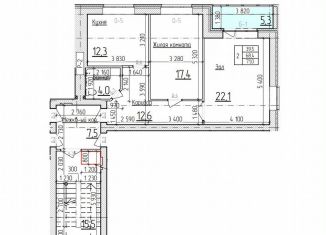 Продается двухкомнатная квартира, 71 м2, Москва, район Левобережный, Фестивальная улица, 2