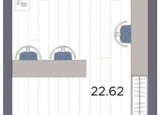 Продажа квартиры студии, 26.7 м2, Санкт-Петербург, метро Ладожская, Магнитогорская улица, 51литЗ