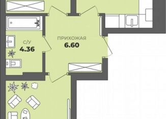 Продам двухкомнатную квартиру, 63.5 м2, Калининград, Московский район