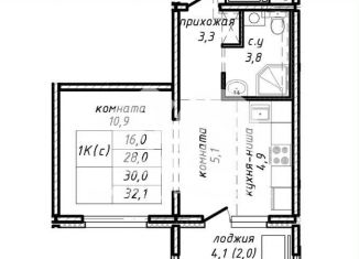 Продается однокомнатная квартира, 30 м2, Новосибирск, улица Связистов, 162