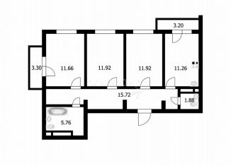 Продам 3-ком. квартиру, 71.1 м2, Новосибирск, Зыряновская улица, 61