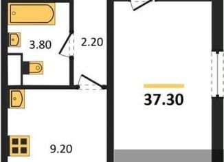 Продаю 1-комнатную квартиру, 37.3 м2, Воронеж, Ростовская улица, 18А