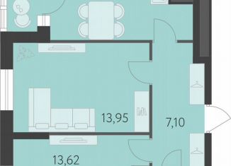 Продается 2-комнатная квартира, 53.1 м2, Екатеринбург, метро Чкаловская, улица Академика Парина, 27